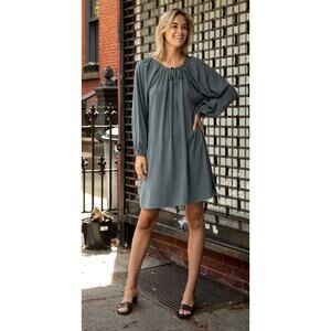 Mimu Maxi Traveler Mini Dress Lagoon Blue Womens Small Medium New Short Shift